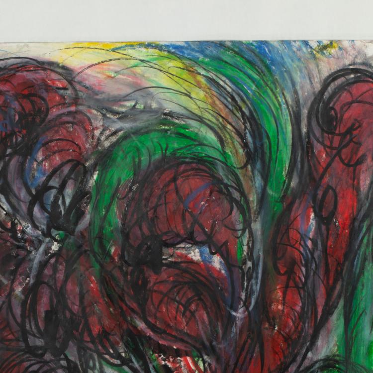 Bild 3 zu Objekt, Blatt aus der Werkgruppe 'Blumen', 1986, Antonius H&ouml;ckelmann, K-17 299
