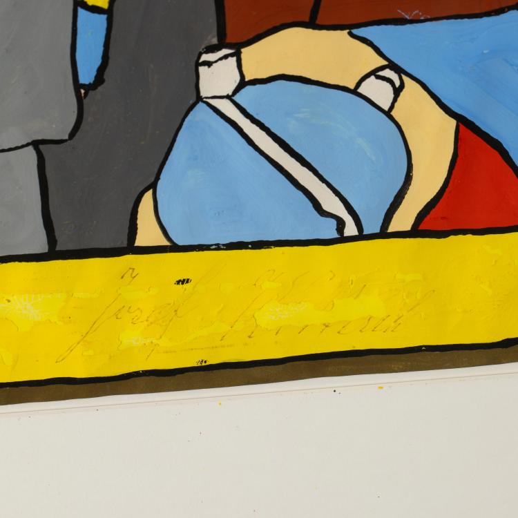 Bild 2 zu Objekt, Fox and two soldiers, probably 1960s, Josef Wittlich, K-17 301
