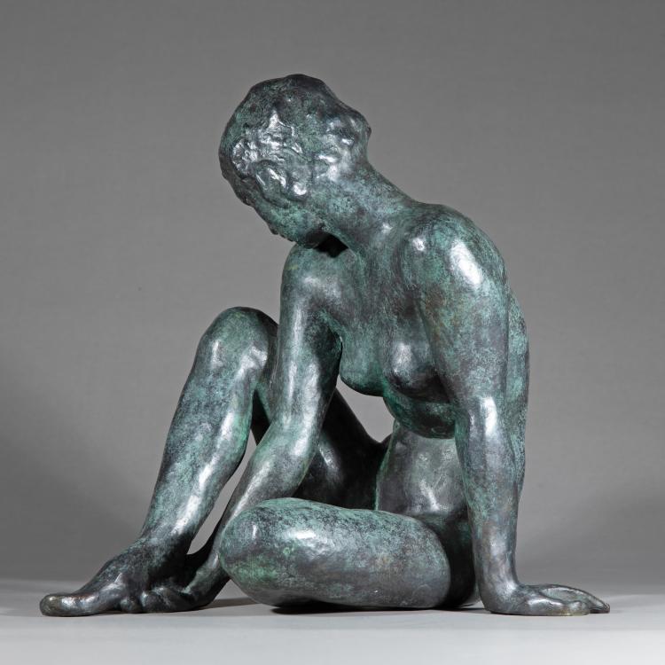 Bild 1 zu Objekt, 'Contemplation', 1924, Fritz Klimsch, H. Noack Berlin, 