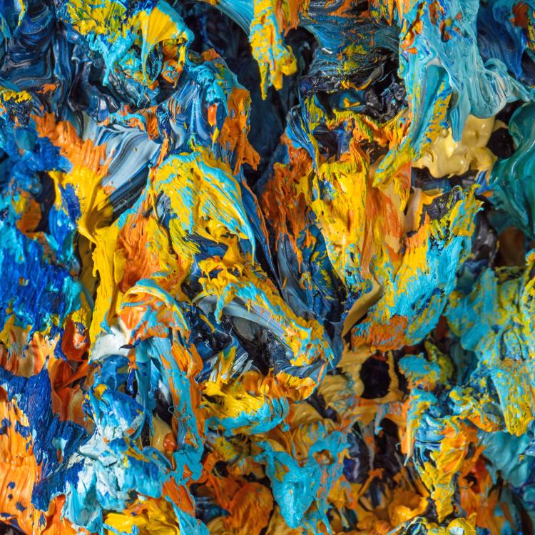 Bild 4 zu Objekt, 'Europ&auml;ischer Kopf (Gold-Blau)', 1982-1984-1988, K-17 320
