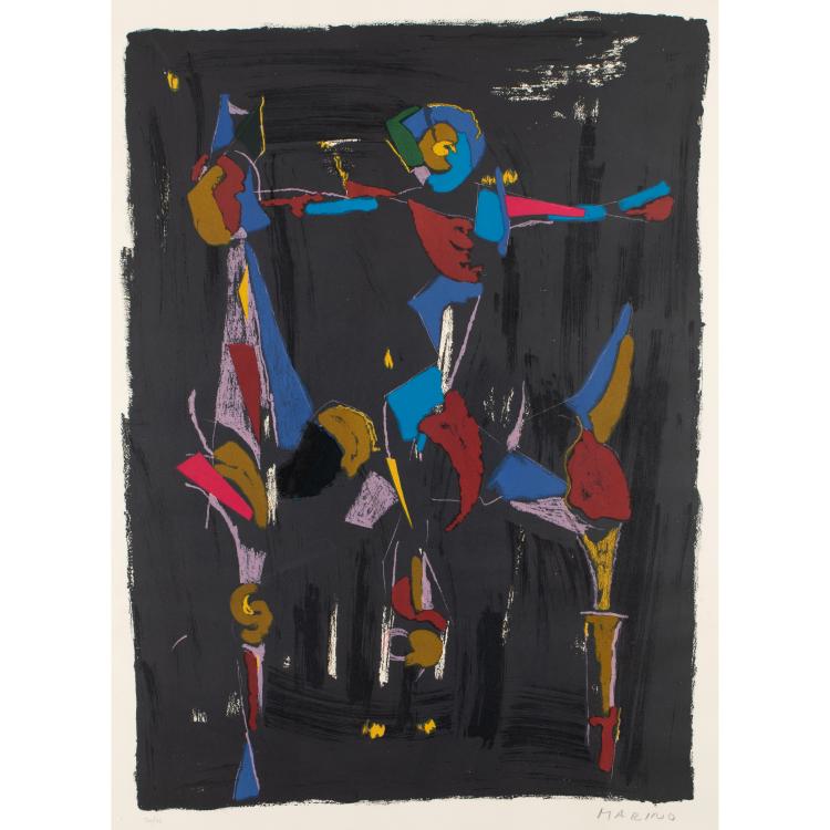 Hauptbild zu Objekt, 'Bunter Reiter I', 1975, Marino Marini, K-17 262