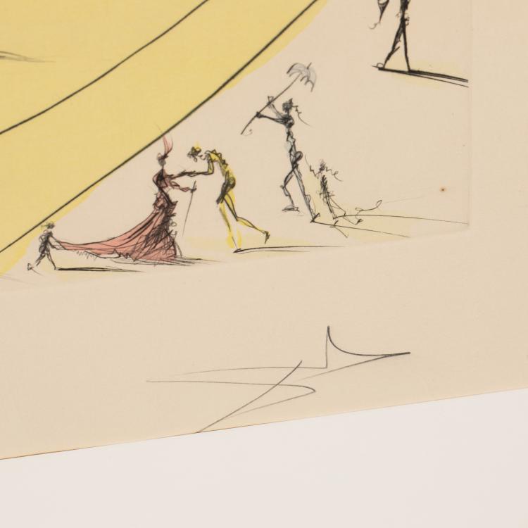 Bild 2 zu Objekt, 'C&ocirc;te d'Azur' aus dem Portfolio 'Hommage &agrave; Picasso', 1974, Salvador Dal&iacute;, K-17 261