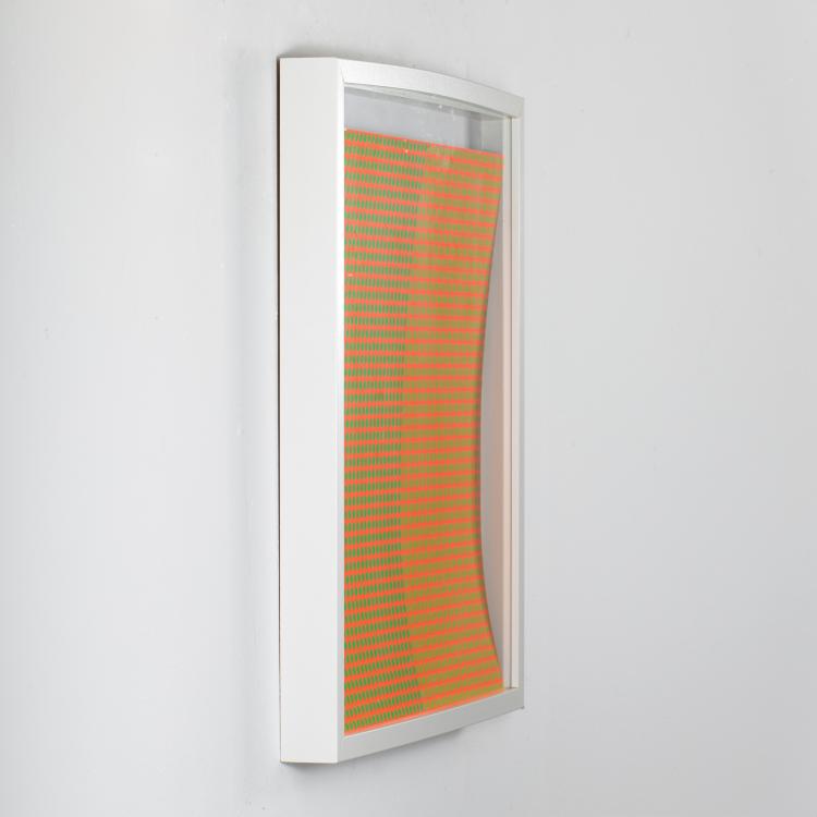 Bild 4 zu Objekt, Ohne Titel (Gr&uuml;ne Punkte auf orangenem Grund), 1972, K-17 275