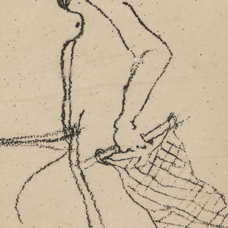 Bild 3 zu Objekt, 'Taucherin' aus dem Portfolio 'Suite Zirkulationszeit', 1982, Joseph Beuys, K-17 314