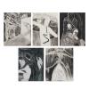 5 Blätter aus dem Portfolio 'Ex-Giganti All'alba', 1982