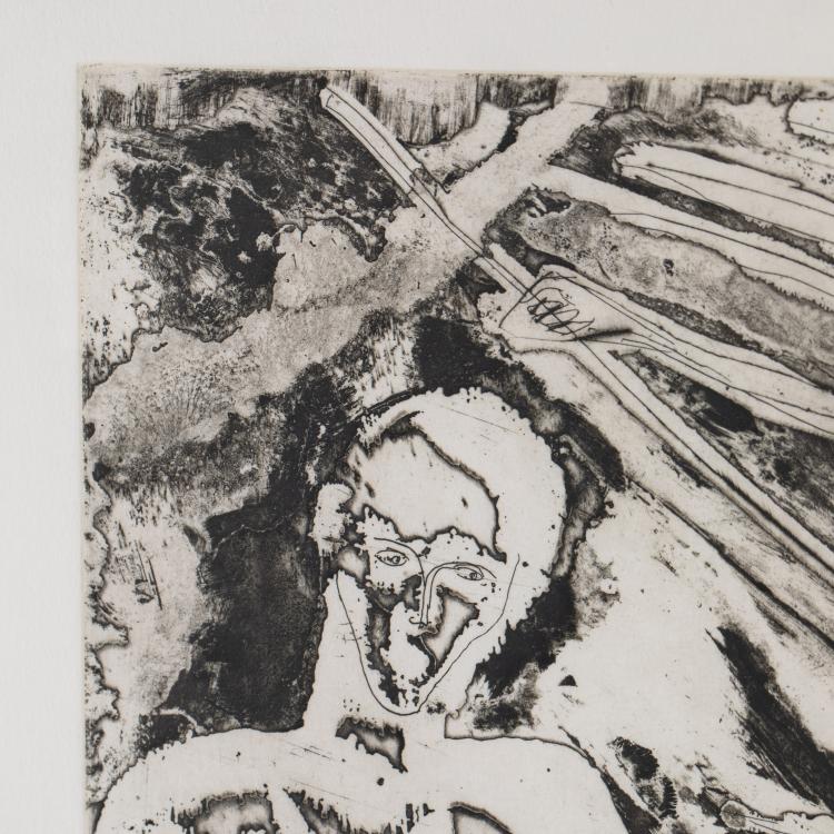 Bild 6 zu Objekt, 5 Bl&auml;tter aus dem Portfolio 'Ex-Giganti All'alba', 1982, Mimmo Paladino, Schellmann & Kl&uuml;ser, New York (Publ.), K-17 279
