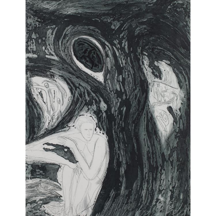 Bild 16 zu Objekt, 5 Bl&auml;tter aus dem Portfolio 'Ex-Giganti All'alba', 1982, Mimmo Paladino, Schellmann & Kl&uuml;ser, New York (Publ.), K-17 279