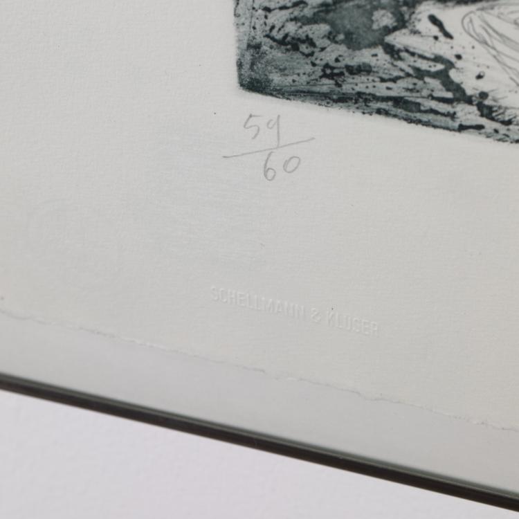 Bild 18 zu Objekt, 5 Bl&auml;tter aus dem Portfolio 'Ex-Giganti All'alba', 1982, Mimmo Paladino, Schellmann & Kl&uuml;ser, New York (Publ.), K-17 279