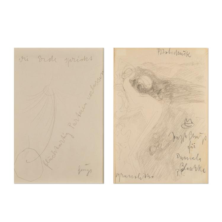 Hauptbild zu Objekt, 'Die Erde spricht - fluchtartig Parteien verlassen', 1970er Jahre, Joseph Beuys, K-17 315