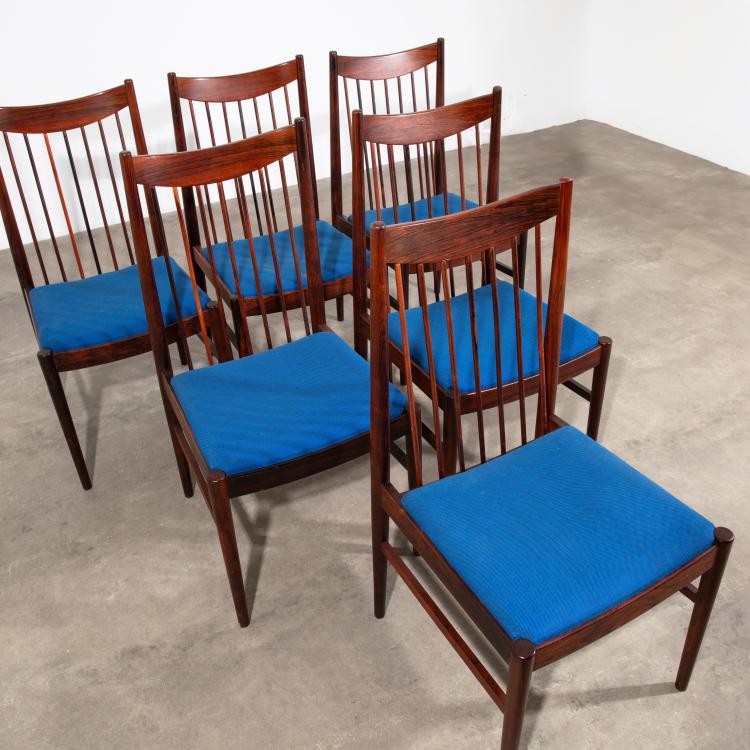Bild 1 zu Objekt, 6 St&uuml;hle Modell 422, Arne Vodder, Sibast Furniture, K-17 479