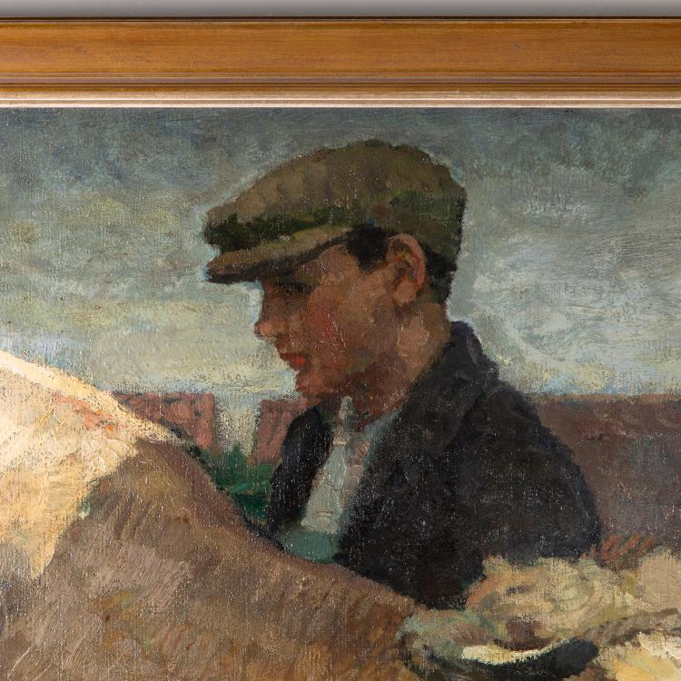 Bild 2 zu Objekt, Bauer mit seinem Vieh, 1917, Julius Paul Junghanns, K-17 108