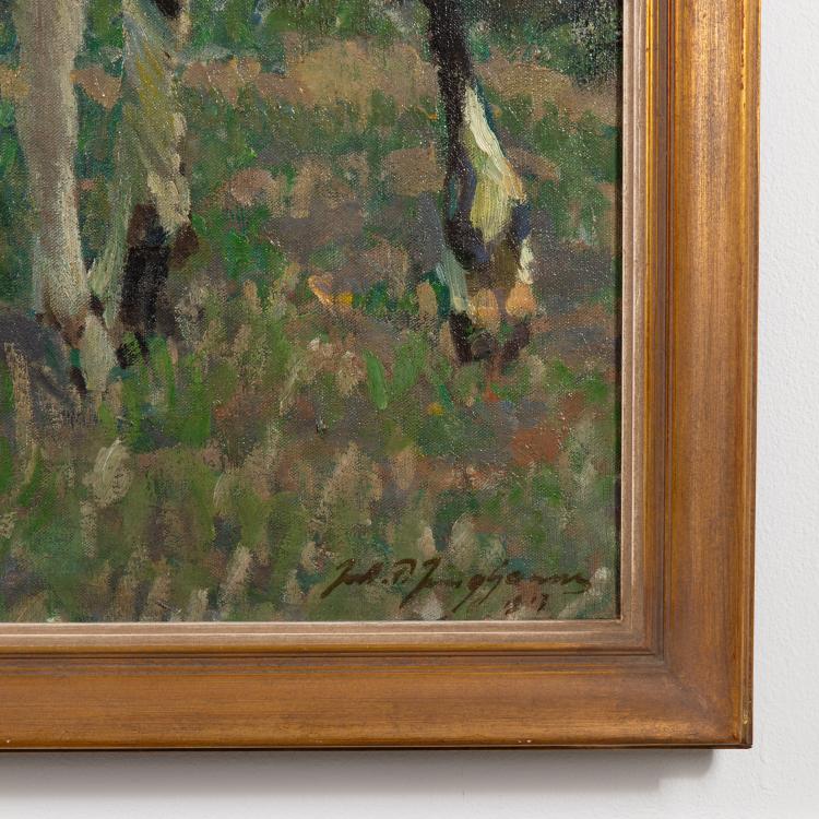 Bild 3 zu Objekt, Bauer mit seinem Vieh, 1917, Julius Paul Junghanns, K-17 108