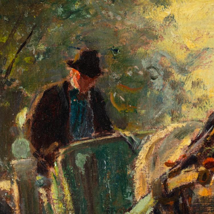 Bild 2 zu Objekt, Bauern auf dem Feldweg, circa 1910, Julius Paul Junghanns, K-17 105
