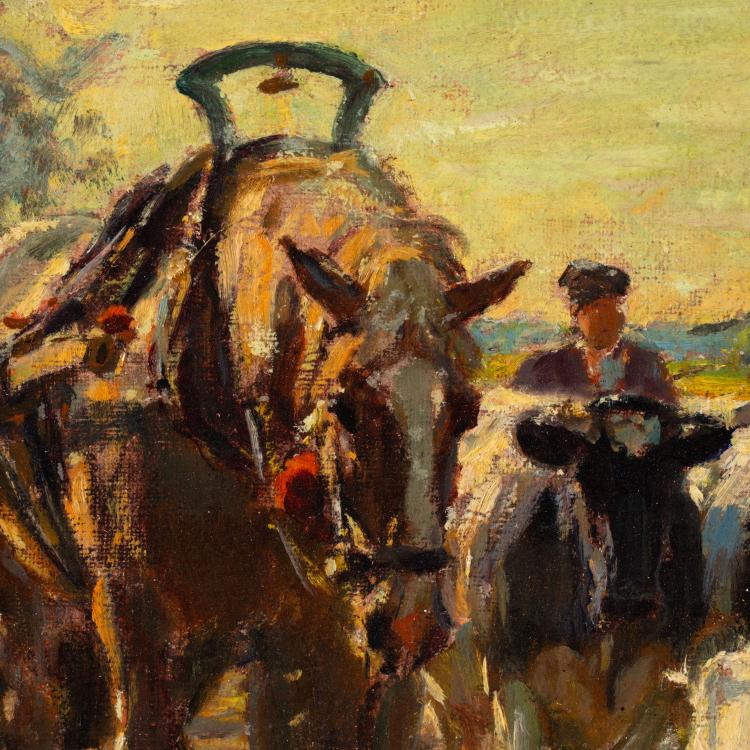 Bild 3 zu Objekt, Bauern auf dem Feldweg, circa 1910, Julius Paul Junghanns, K-17 105