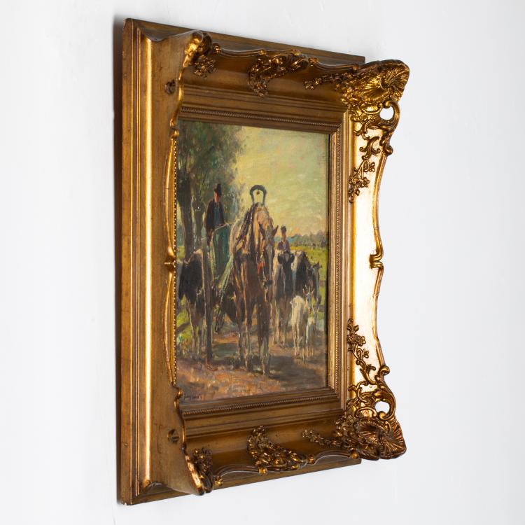 Bild 5 zu Objekt, Bauern auf dem Feldweg, circa 1910, Julius Paul Junghanns, K-17 105