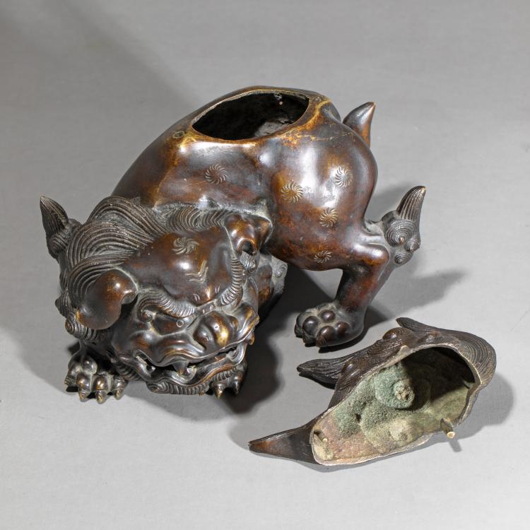 Bild 4 zu Objekt, Weihrauchbrenner in Form eines shishi, um 1900, K-17 7
