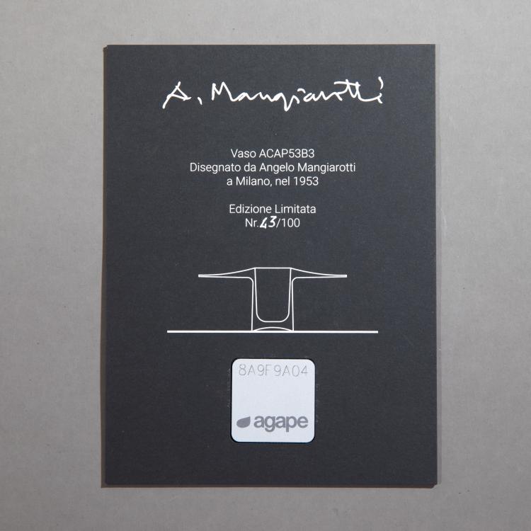 Bild 5 zu Objekt, Limitierte Bronzevase CAP 53B, Angelo Mangiarotti, Agapecasa, Mantova, K-17 507