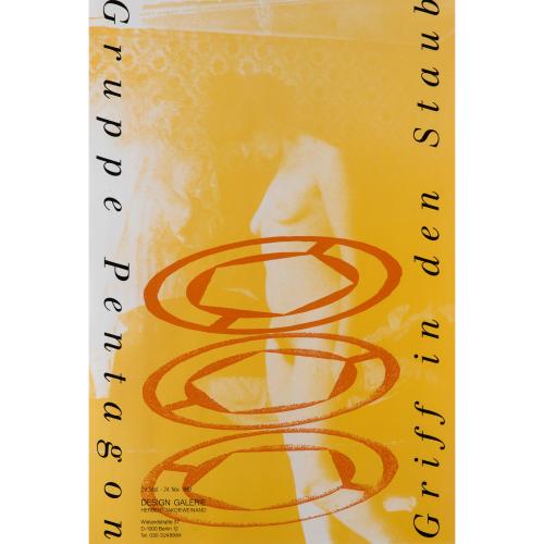 Ausstellungsposter 'Griff in den Staub', 1989