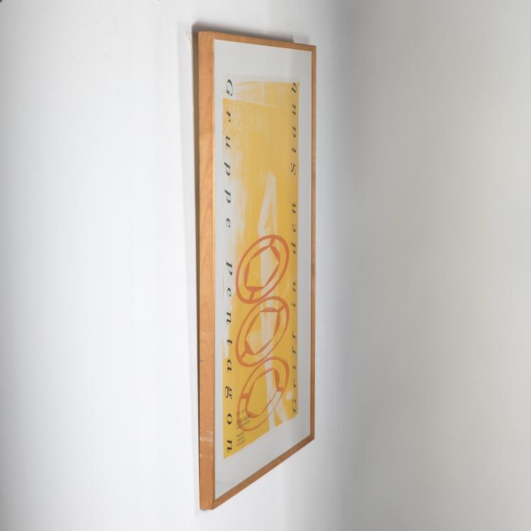 Bild 4 zu Objekt, Ausstellungsposter 'Griff in den Staub', 1989, Pentagon, Gruppe, K&ouml;n, K-17 588