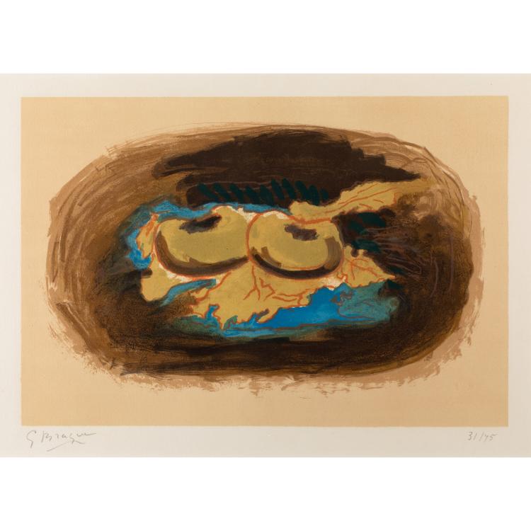 Hauptbild zu Objekt, 'Pommes et feuilles', 1958, Georges Braque, K-17 259