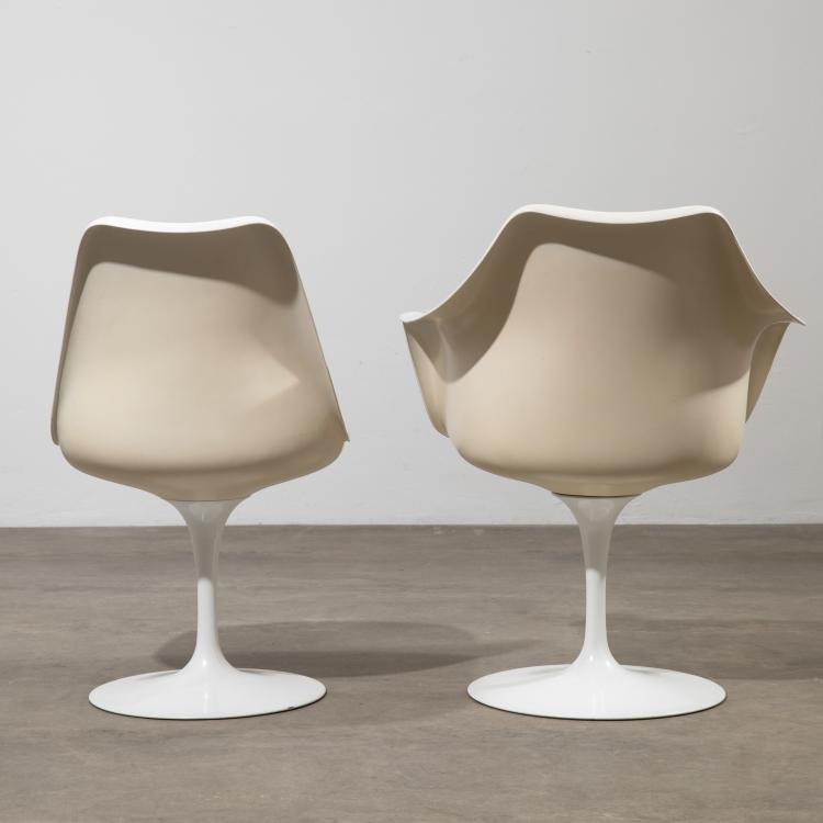 Bild 6 zu Objekt, 4 Armlehnst&uuml;hle + 2 St&uuml;hle Modell Tulip, Eero Saarinen, Knoll International, K-17 467