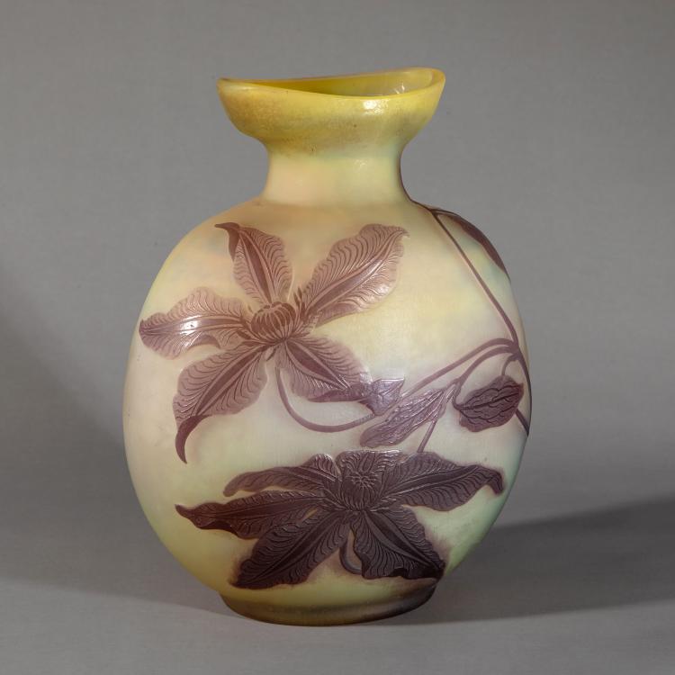 Hauptbild zu Objekt, Gro&szlig;e Vase 'Cl&eacute;matites', 1908-20, Gall&eacute;, Nancy, K-17 157