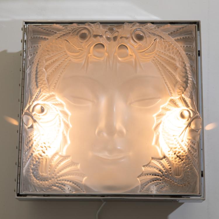 Bild 1 zu Objekt, Wandrelief 'Fontaine Poissons' oder 'Masque de Femme', Ren&eacute; Lalique, Lalique, Wingen-sur-Moder, K-17 69