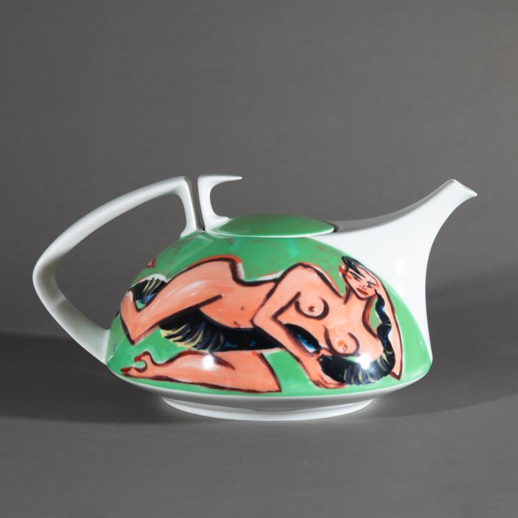 Bild 1 zu Objekt, Teekanne aus TAC-Serie Dekor Giftschlange, Rosenthal, Selb, K-17 611