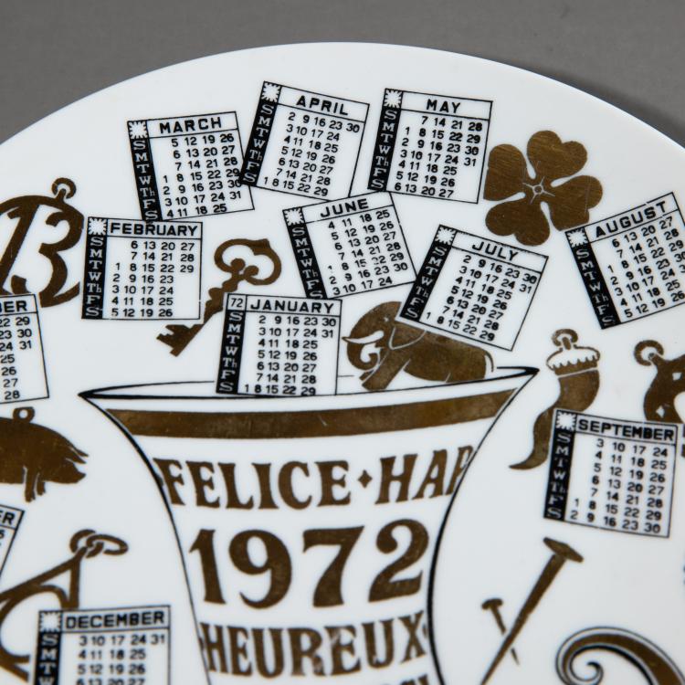 Bild 1 zu Objekt, Jahresteller 1972, Fornasetti, K-17 539