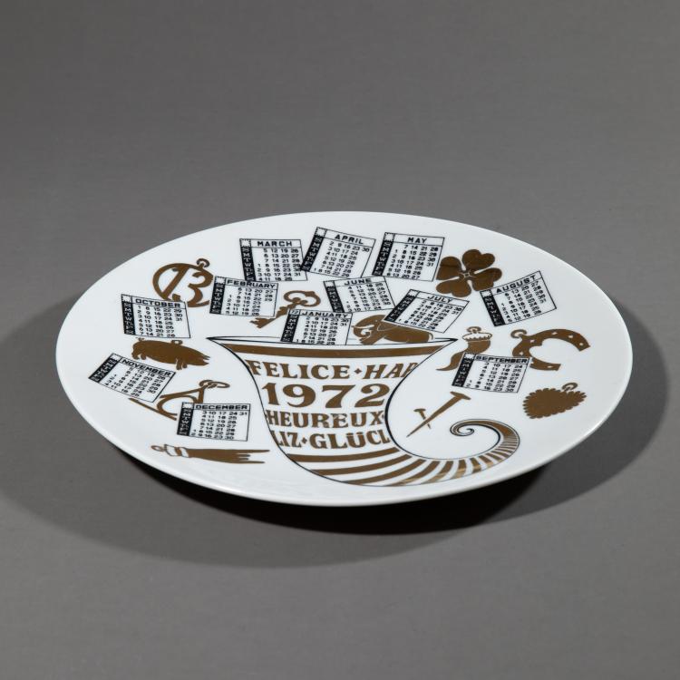 Bild 2 zu Objekt, Jahresteller 1972, Fornasetti, K-17 539