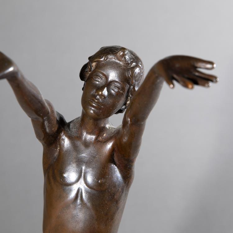 Bild 3 zu Objekt, Bronzefigur 'J&uuml;ngling auf Schildkr&ouml;te', K-17 221
