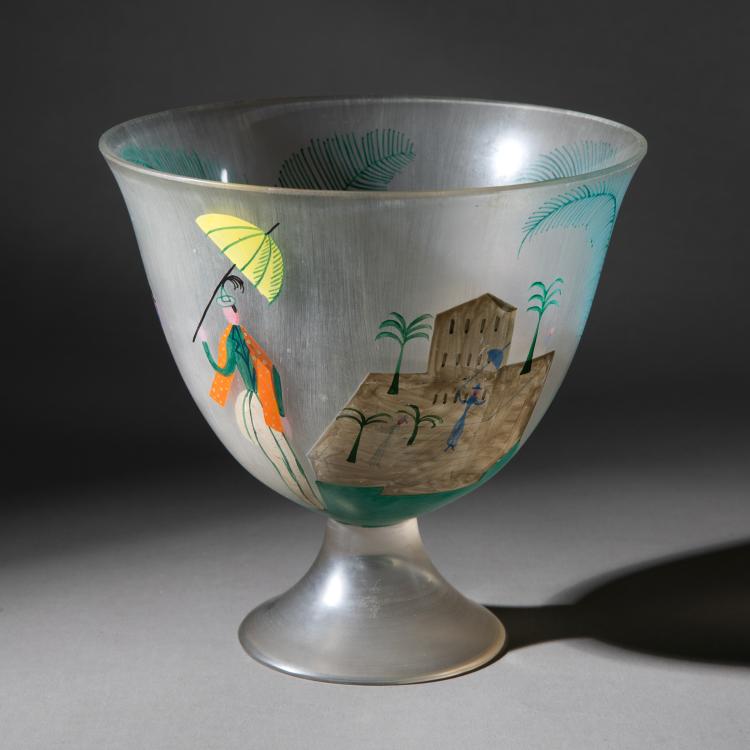 Hauptbild zu Objekt, Schale, Josef Hoffmann,Kitty Rix, Wiener Werkst&auml;tte, K-17 159