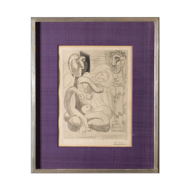 Bild 1 zu Objekt, 'Sleeper and Sculptures', 1933, Pablo Picasso, 