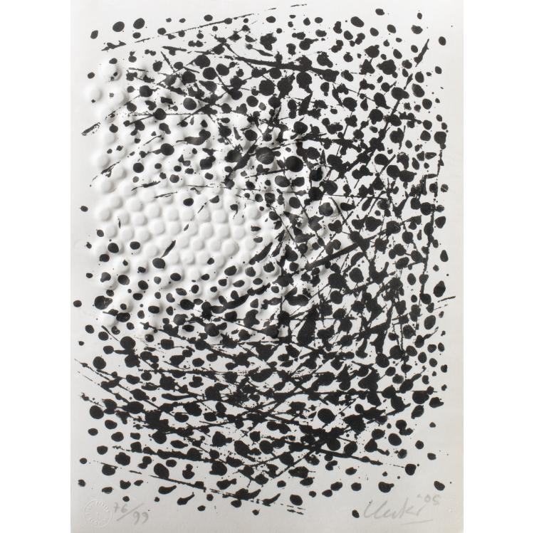 Hauptbild zu Objekt, 'Str&ouml;mung II', 2005, G&uuml;nther Uecker, K-17 293