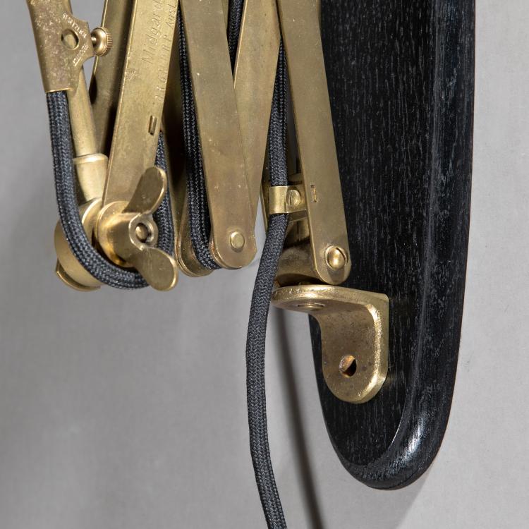 Bild 3 zu Objekt, Early, rare scissor lamp / wall arm model 112, Curt Fischer, Midgard, Industrie Werk Auma, Ronneberger & Fischer, K-17 358
