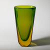 Vase Modell Sommerso verde giallo