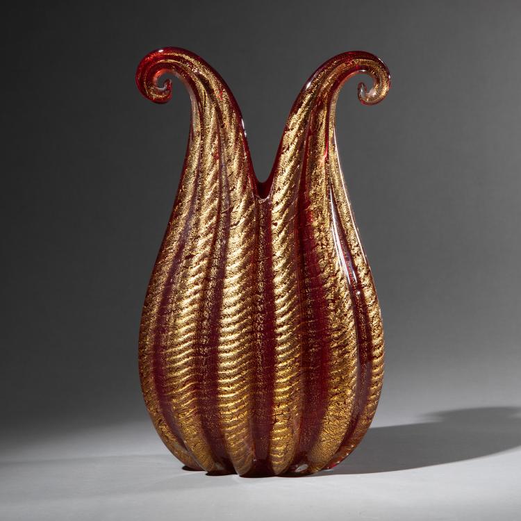 Bild 2 zu Objekt, Vase Modell Cordonato oro, Ercole Barovier, Barovier & Toso, Murano, K-17 163