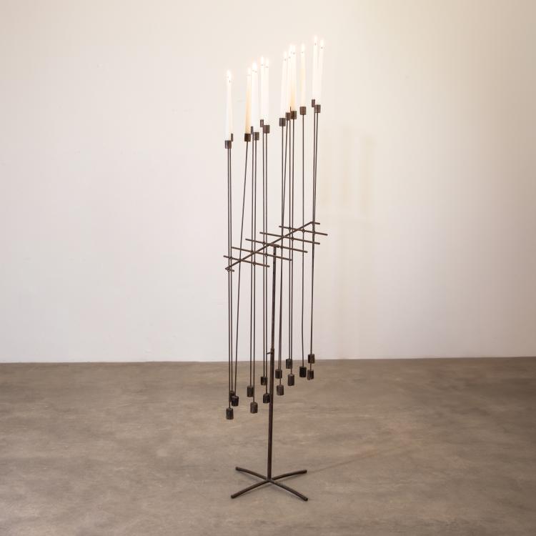 Hauptbild zu Objekt, Gro&szlig;es Kinetisches Kerzenleuchter-Objekt Modell Attrappe-Feux, Daniel Grobet, Daniel Grobet, K-17 581