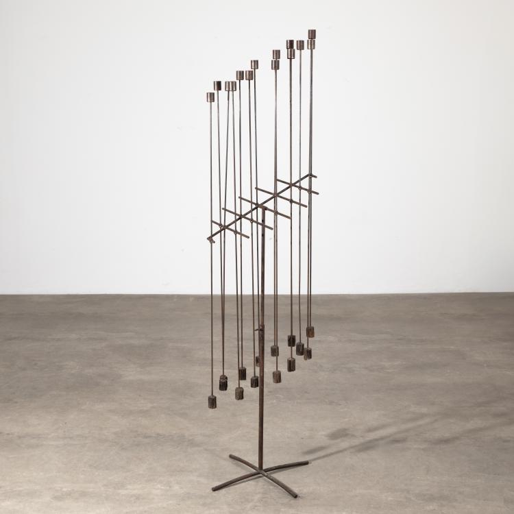 Bild 1 zu Objekt, Gro&szlig;es Kinetisches Kerzenleuchter-Objekt Modell Attrappe-Feux, Daniel Grobet, Daniel Grobet, K-17 581