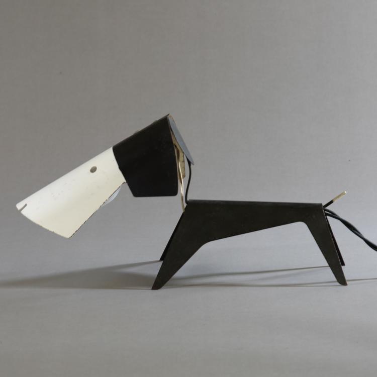 Bild 1 zu Objekt, Tischleuchte Modell Le Petit Chien, Jean Boris Lacroix, Disterot, K-17 428