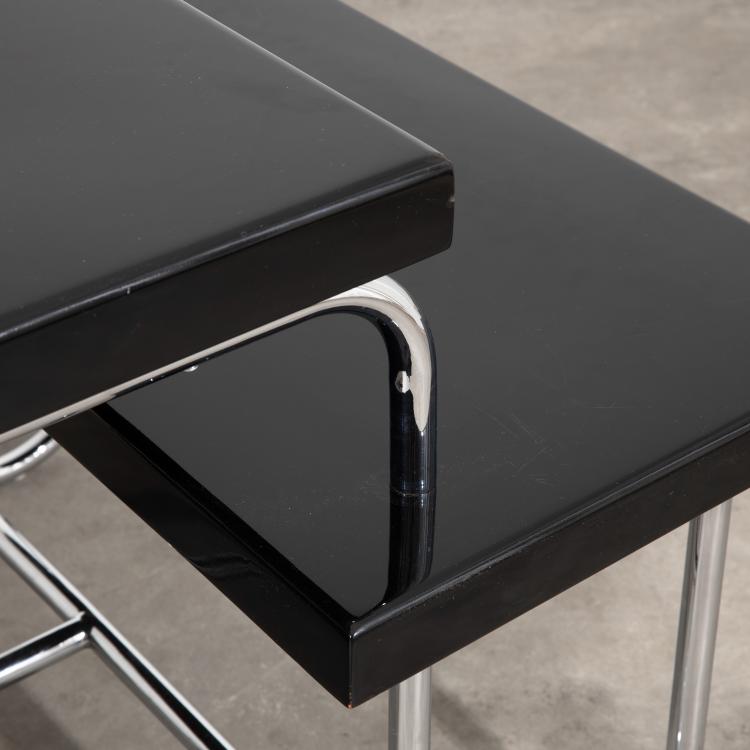 Bild 6 zu Objekt, Steel tube desk + armchair, Hans Luckhardt (after),Andr&eacute; Lur&ccedil;at (after), K-17 375