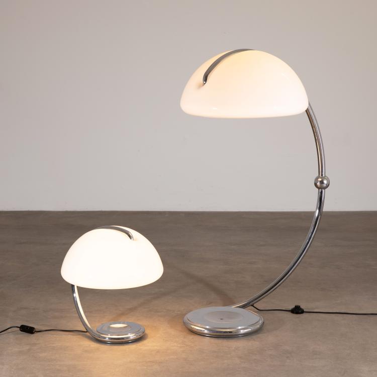 Hauptbild zu Objekt, Stehleuchte + Tischleuchte Modell Serpente, Elio Martinelli, Martinelli Luce, Lucca, K-17 520