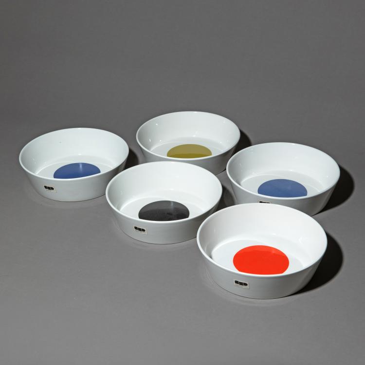Hauptbild zu Objekt, 5 Bowls from the Fantasia Italiana Series, Gio Ponti, Pozzi, Franco, K-18 581