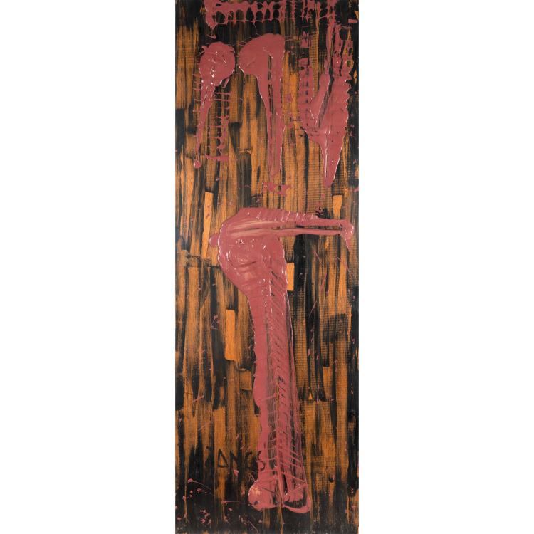 Hauptbild zu Objekt, Relief painting (Informel), 1963, Herbert Zangs, 