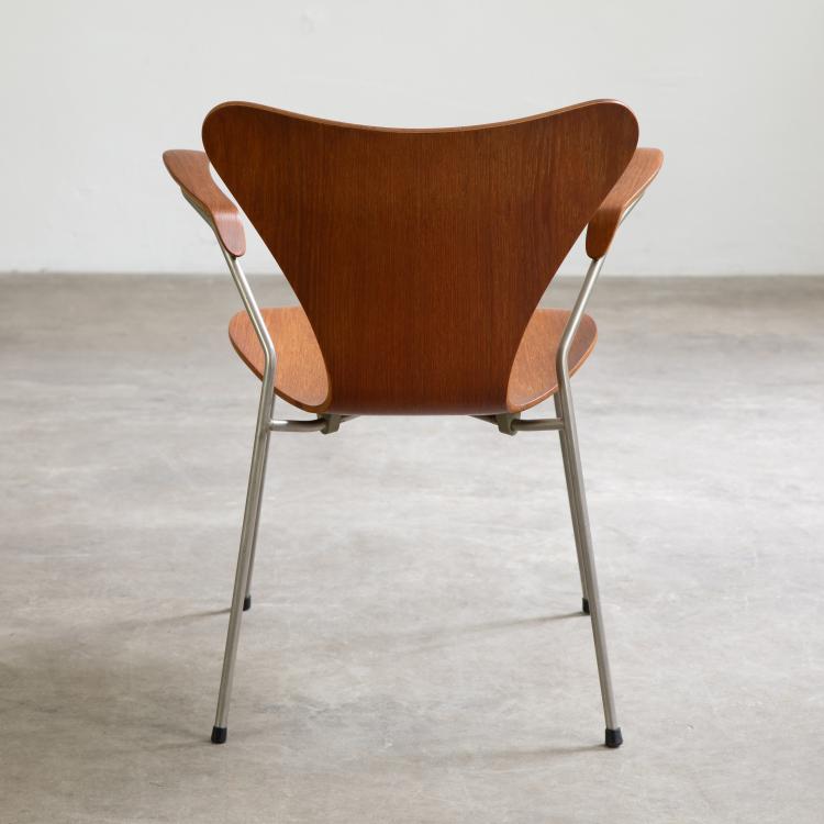Bild 3 zu Objekt, 4 Armlehnst&uuml;hle Modell 3207, Arne Jacobsen, Fritz Hansen, Aller&oslash;d, K-18 528