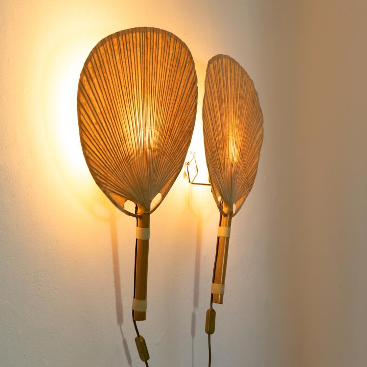 Bild 1 zu Objekt, 2 Wandleuchten Modell Uchiwa, Ingo Maurer, K-18 440