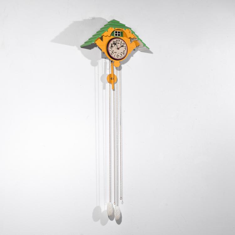 Bild 1 zu Objekt, Alessi wall clock model Cuckoo Clock, Robert Venturi, Alessi, Crusinallo, K-18 653