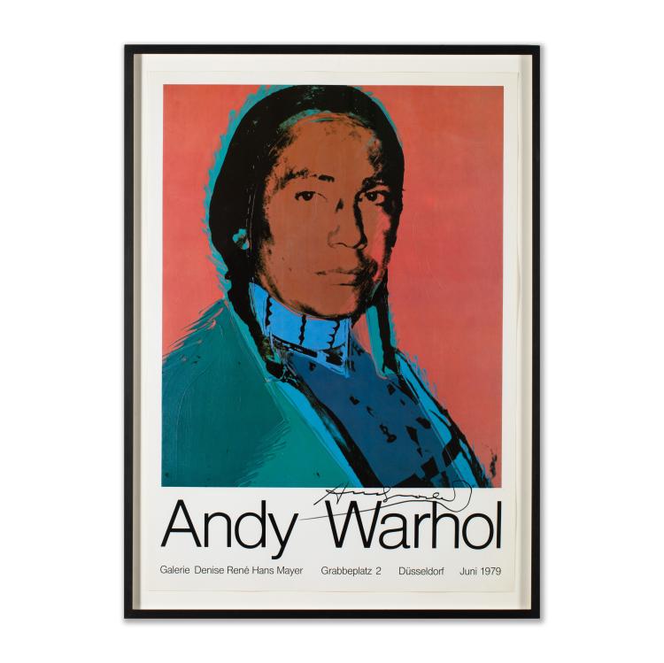 Bild 1 zu Objekt, 'Russell Means' (exhibition poster), 1979, Andy Warhol, K-18 362