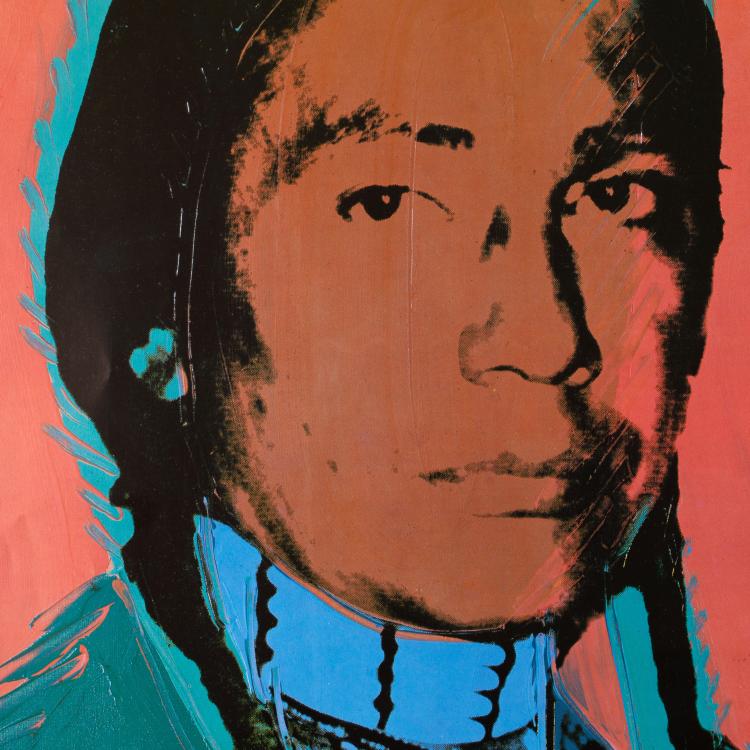 Bild 3 zu Objekt, 'Russell Means' (exhibition poster), 1979, Andy Warhol, K-18 362