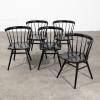 5 Stühle Modell Straight Chair
